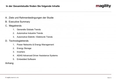 magility Trendstudie E/E Automotive 2014